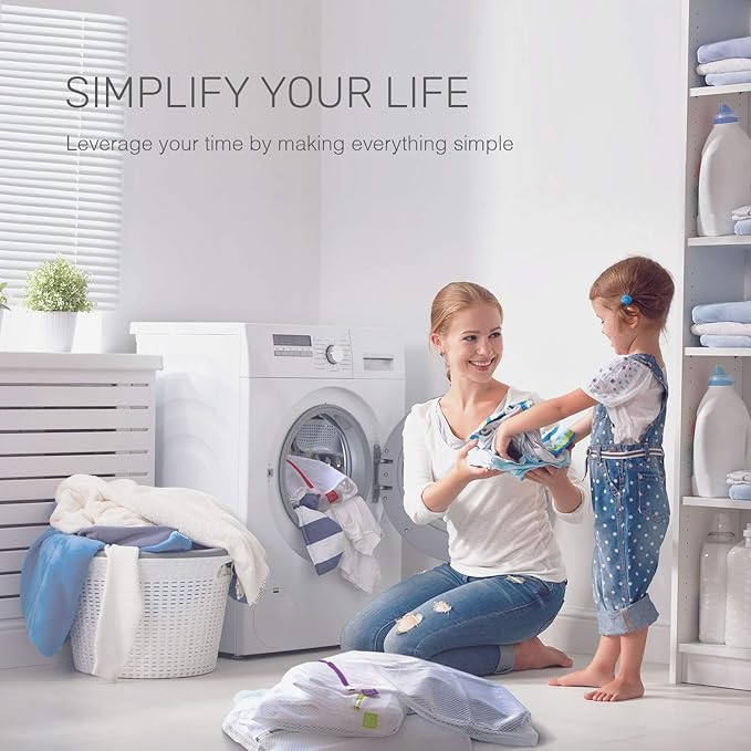 Mesh Laundry Bags for Delicates – 3 Medium Durable Net