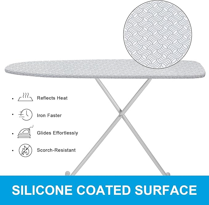 Dalykate Ironing Board Cover and Pad, Thick Padding, Elastic Edge, Scorch &