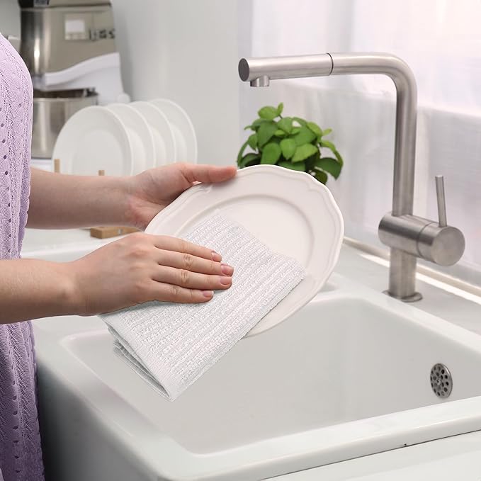 DecorRack 12 Pack 100% Cotton Kitchen Towels