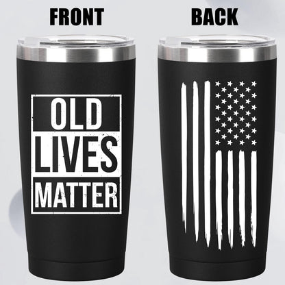 MASGALACC Funny Retirement Gift for Men, Dad, Grandpa, Father - 20oz Insulated Coffee Mug - Gag 40th, 50th, 60th, 70th, 80th Birthday Gift for Him from Son, Daughter, Friend