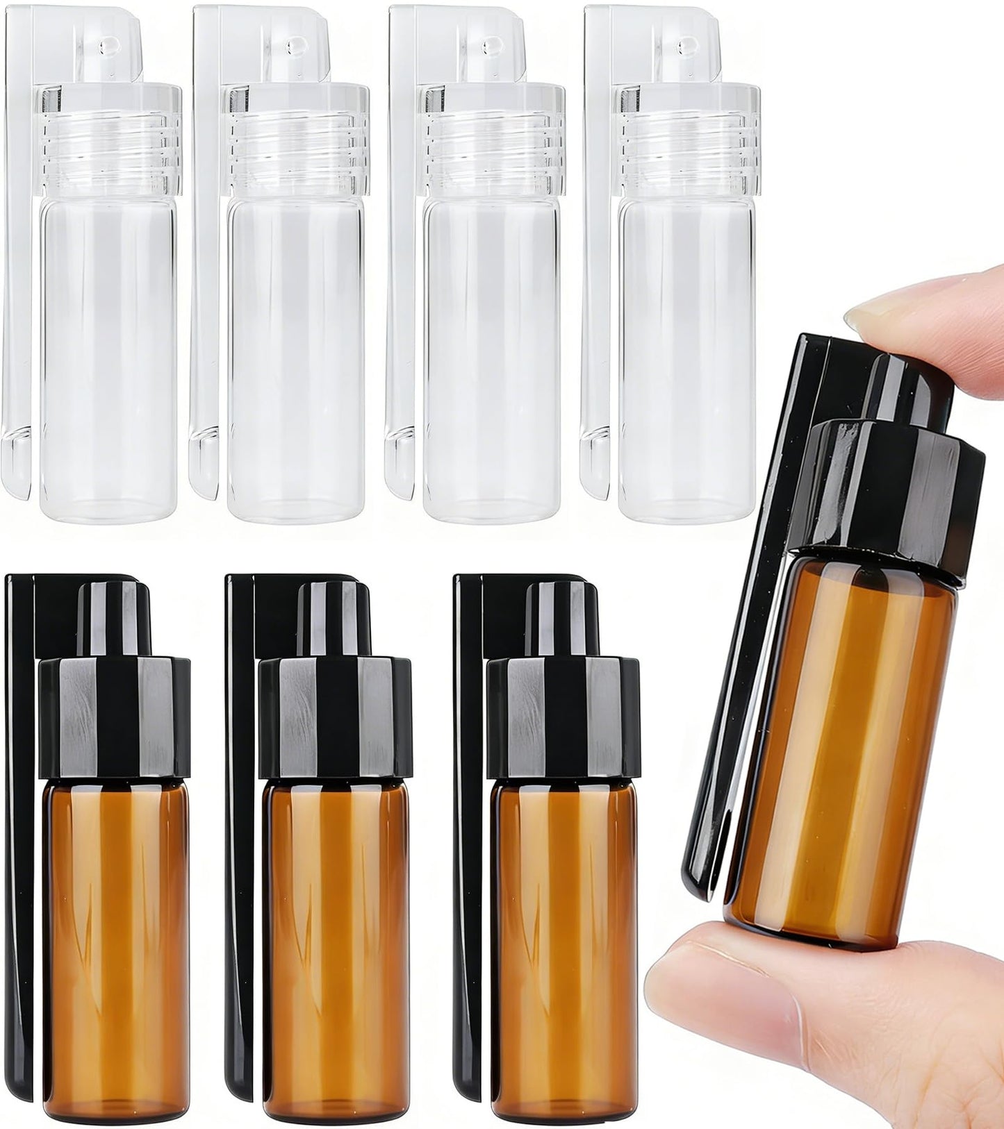 Clear Salt and Pepper Shakers Glass Set Classic Style Glass Spice Shakers Outdoors Travel Home Kitchen Boxes