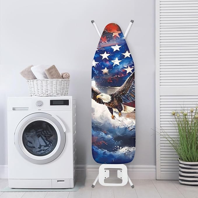 GLENLCWE American Flag Bold Eagle Ironing Board Cover, 54x15 inches, 4th of