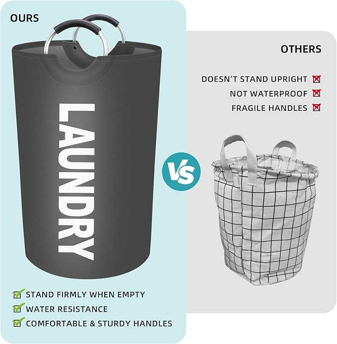 StorageRight 115L Large Laundry Basket, Laundry Hamper, Dirty Clothes Hamper