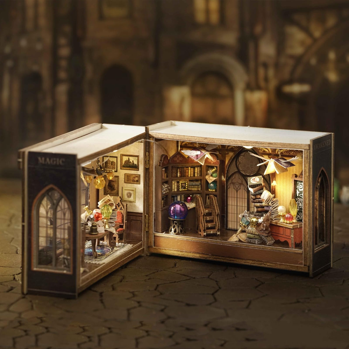 DIY Miniature House Kit, CUTEROOM Mini House Kit for Adult to Build