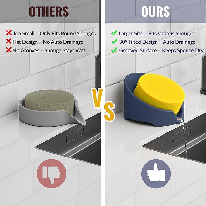 NiHome Silicone Sponge Holder Compatible