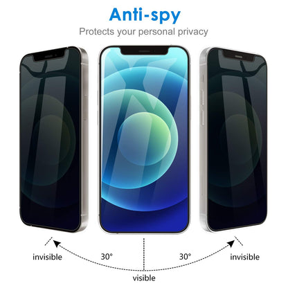 JETech Privacy Screen Protector for iPhone 11 and iPhone XR 6.1-Inch, Anti Spy Tempered Glass Film, 2-Pack