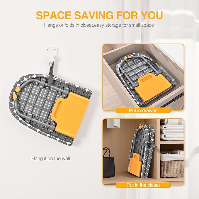 APEXCHASER Foldable Ironing Board, Tabletop Small Iron Board