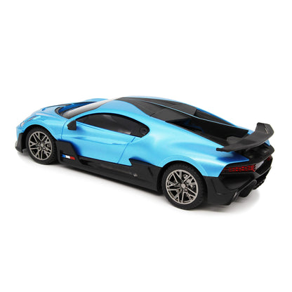 CMJ RC Cars Bugatti Divo Blue Remote control Radio Car 1:24 Officially Licensed 1:24 Scale Working Lights 2.4Ghz