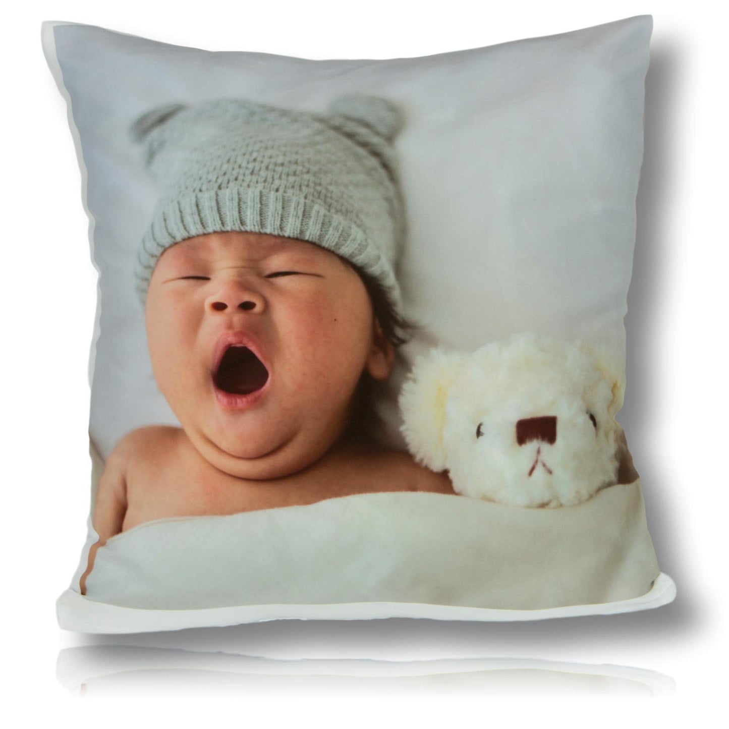 Personalised Cushion Cover Printed Photo Gift Custom Made Large Print (16" x 16") (40cm x 40cm) Printed Picture Pet, Dog, Cat, Love gift