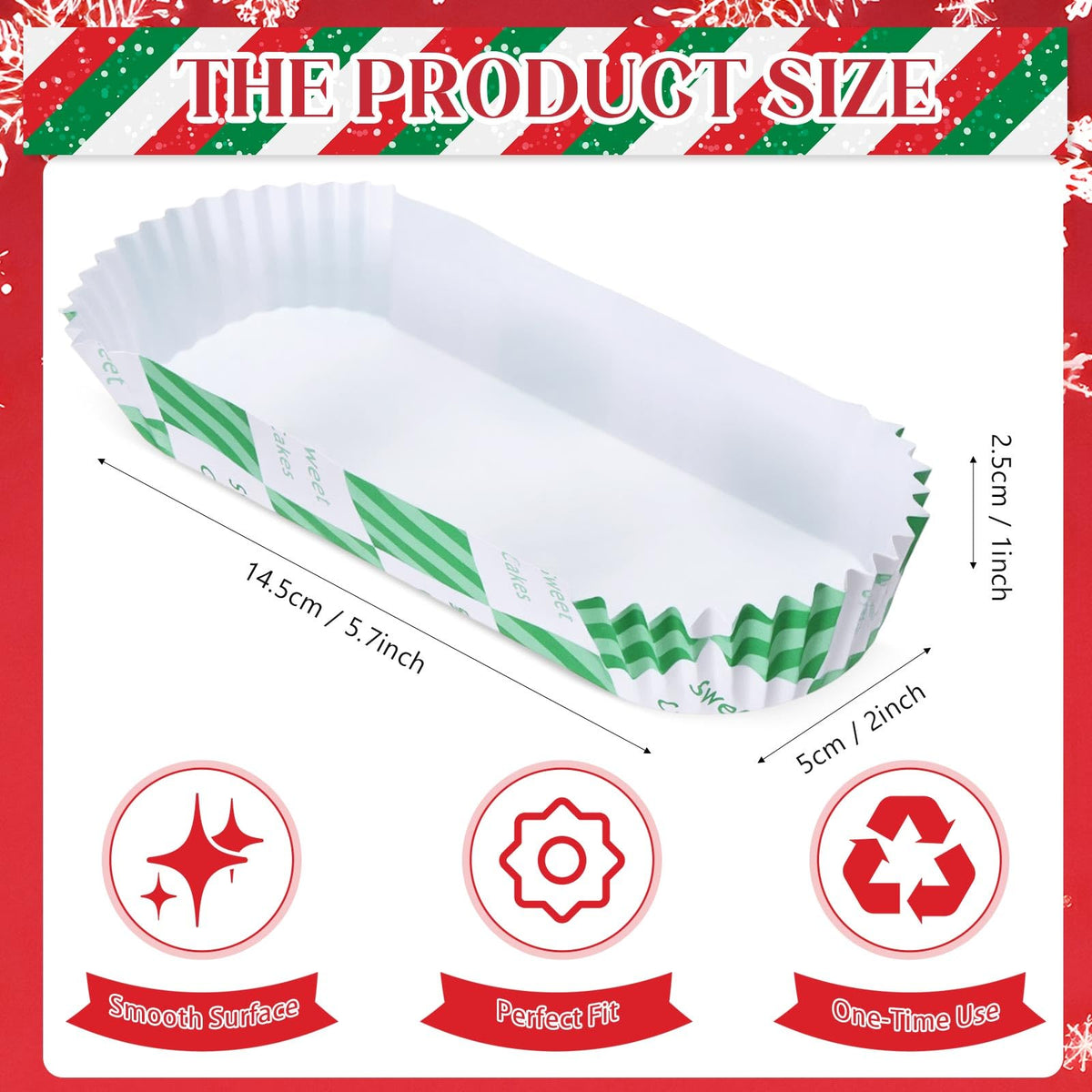 Yinkin 300 Pcs Paper Hot Dog Trays Valentine's Day 6 Inch Food Trays Concession Stand Supplies Disposable Hot Dog Holder Paper Hotdog Boats Rectangular Liners for Christmas Party(Green Red,Checkered)