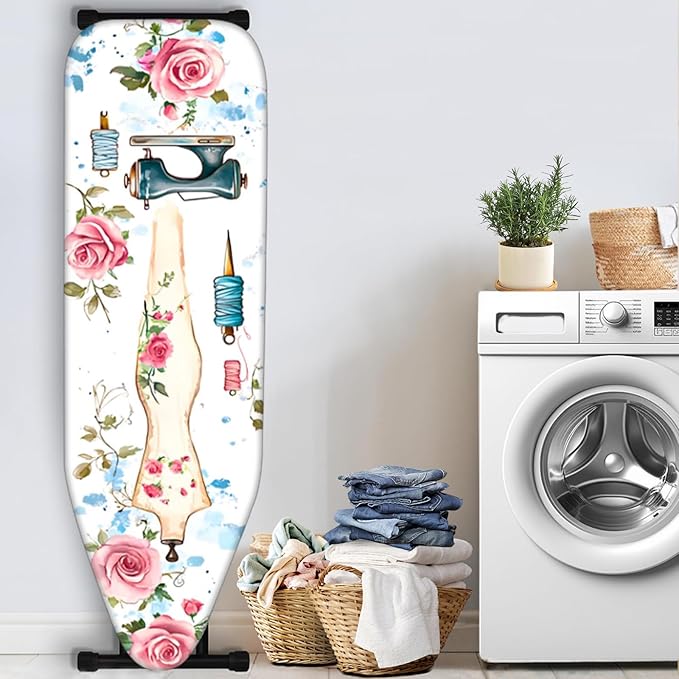 Nuxovilar Sewing Mannequin & Floral Pattern Ironing Board Cover, 15×54 inch