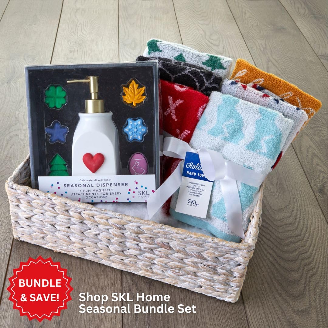 SKL Home Seasonal Holiday 8pc Soap Dispenser, Gold