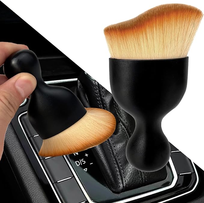 Car Interior Dust Brush, Auto Detailing Brush, Soft Bristles Car Cleaning