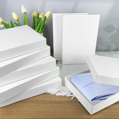MUMULULU 14 PCS White Gift Boxes with Lids Sizes 11'' x 7.48'' for Birthdays Graduations Christmas Weddings Baby Showers and More