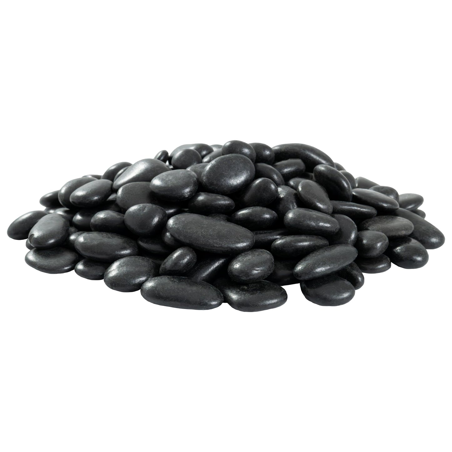 MSI Decorative Polished Black Pebbles, 0.4 Inch, 40 lb. Bag
