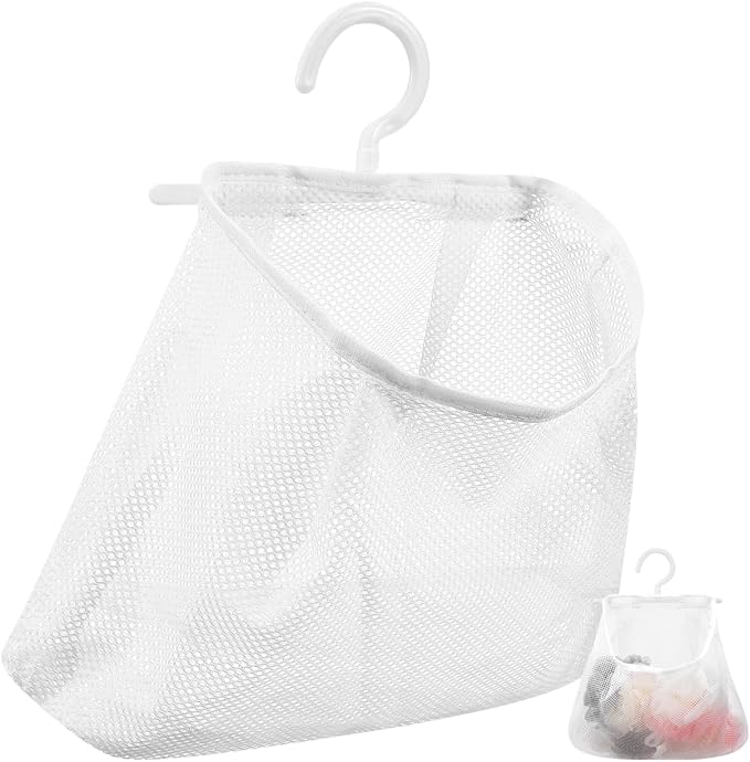 Mesh Storage Hanging Bag with Swiveling Hook