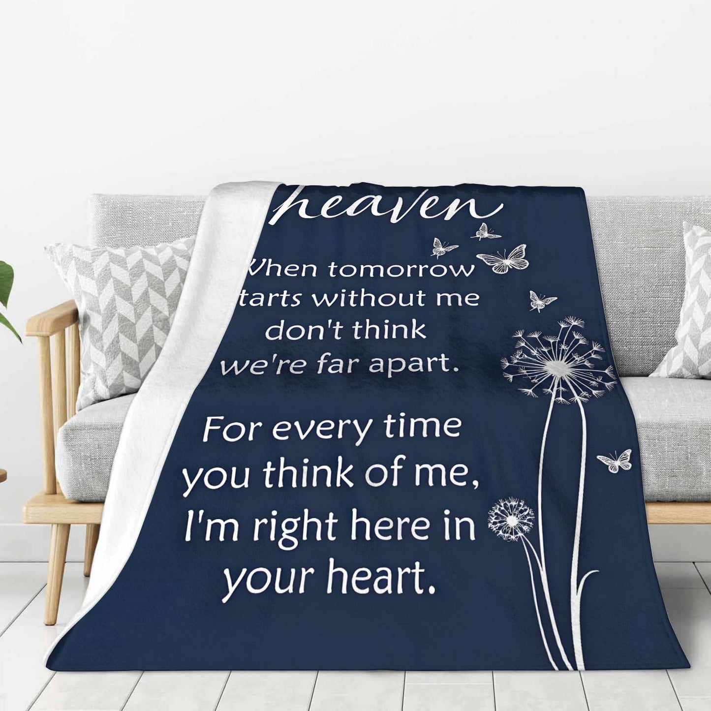Sending You A Big Hugs So Its There When You Need It Blanket Cozy Flannel Comfort Throw Sympathy Healing Gift Encouragement Blanket for Family and Friends (White 9, 50x60in(127cm*153cm))