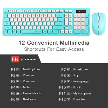 Wireless Keyboard and Mouse Combo, Full-Sized Wireless Keyboard and Adjustable DPI Mouse, 2.4GHz USB Receiver, Silent Keyboard and Mouse for PC, Windows, MAC, Desktop, Laptop(Purple)