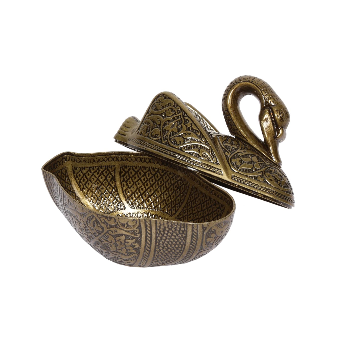 Alisveristime Kugu Big Zinc Alloy Sugar Bowl with Lid (Antique Green)