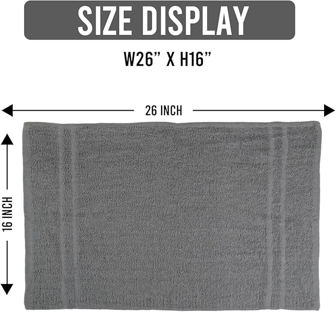 Hand Towels - Pack of 40, 16 x 27 Inches, 100% Cotton, Highly Absorbable
