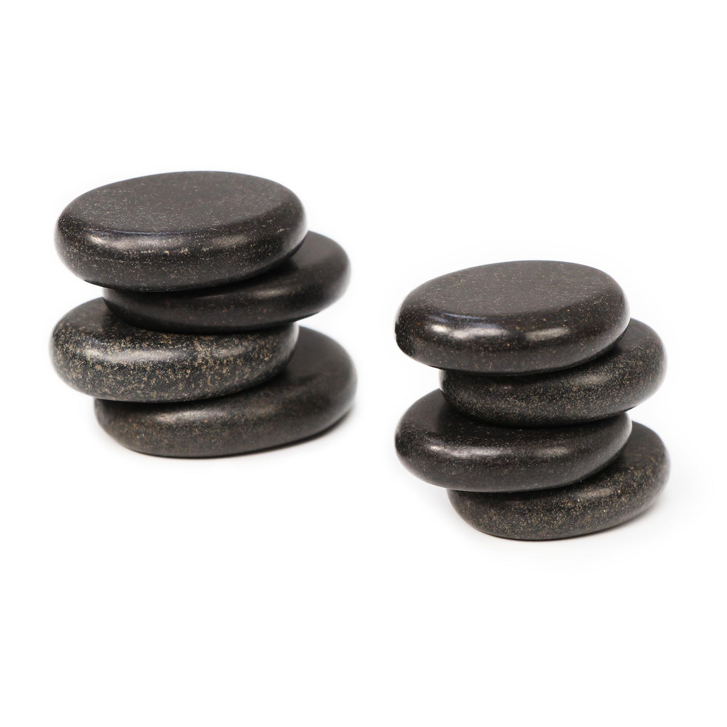 8-Piece Basalt Hot Stone Set for Toes – Natural Black Massage Stones for Spa, Relaxation & Healing – Skin Care Heating Tools for Foot Therapy
