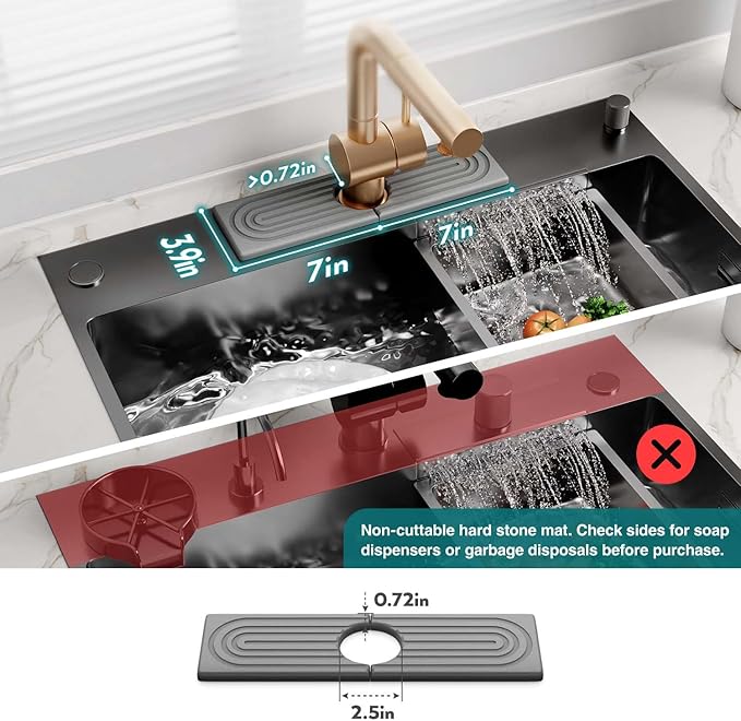 Diatomite Kitchen Faucet Mat