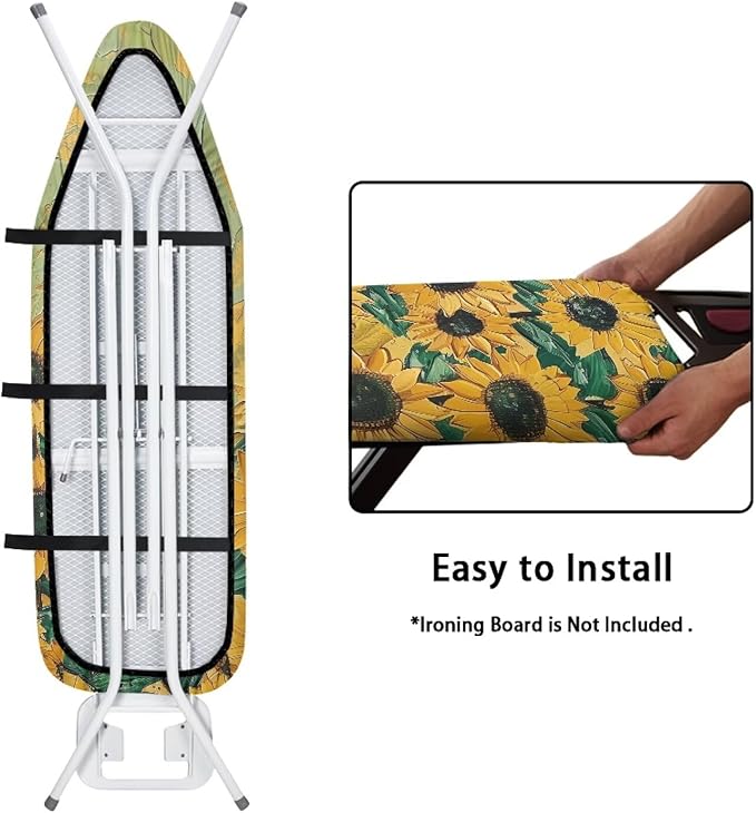 Sunflower Oil Painting Ironing Board Cover and Pad
