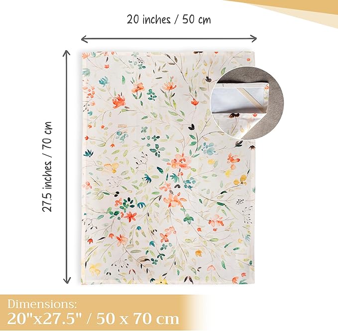 Maison d' Hermine Kitchen Towels Set of 2 100% Cotton 27.50" x 20" Reusable