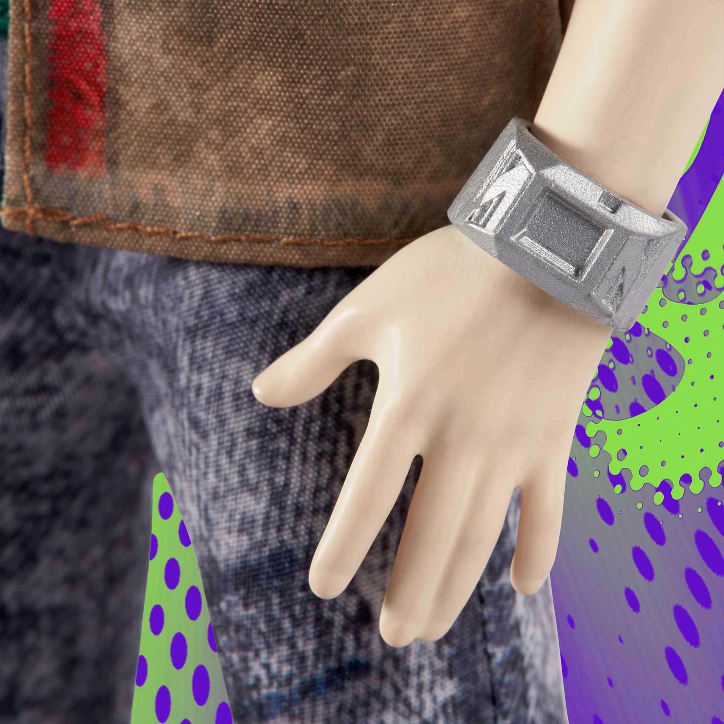 Mattel Disney Zombies 2 Toys, Zed Necrodopolis Zombie Fashion Doll Wearing Grunge Outfit & Accessories, 11 Bendable “Joints”