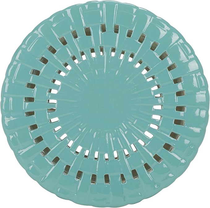 SAFAVIEH Home Collection Sayre Robins Egg Blue Ceramic 18-inch Decorative Accent Garden Stool for Living Room, Bathroom, Patio, Side Table, Plant Stand (Fully Assembled)