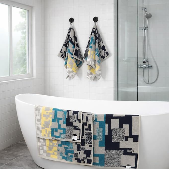 SEMAXE Hand Towels for Bathroom, 100% Cotton Towels