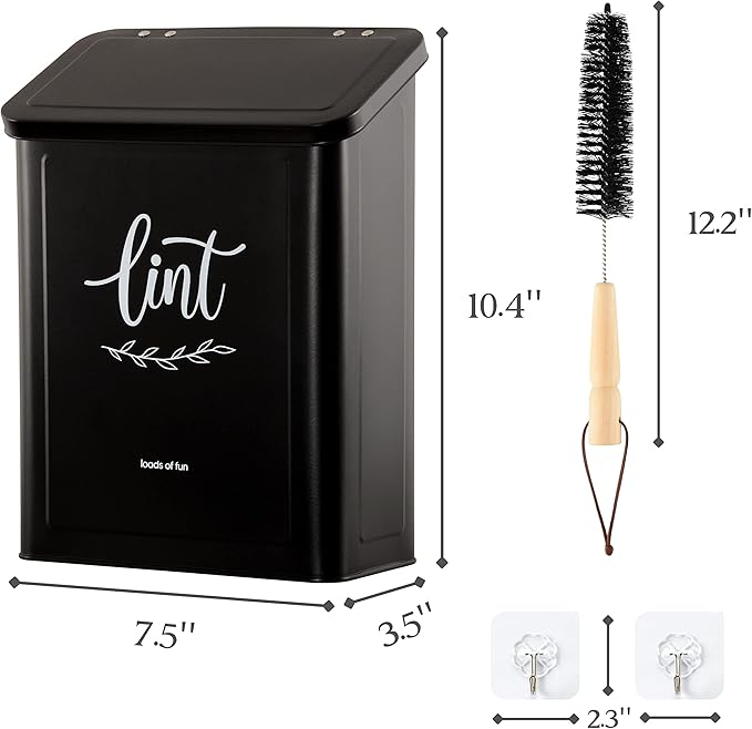 PERFNIQUE Magnetic Lint Bin for Laundry Room
