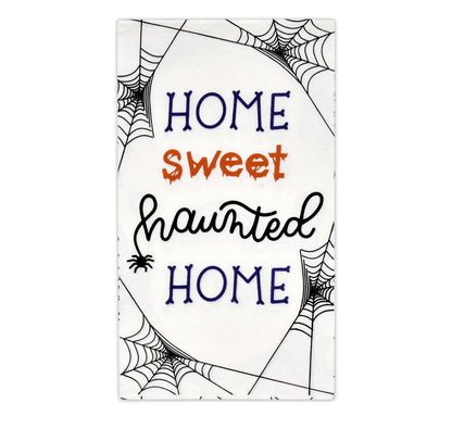 Gift Boutique Halloween Guest Napkins 100 Count Disposable Paper Hand Towels Black Orange Purple for Bathroom Buffet Dinner Haunted Home Party Decor