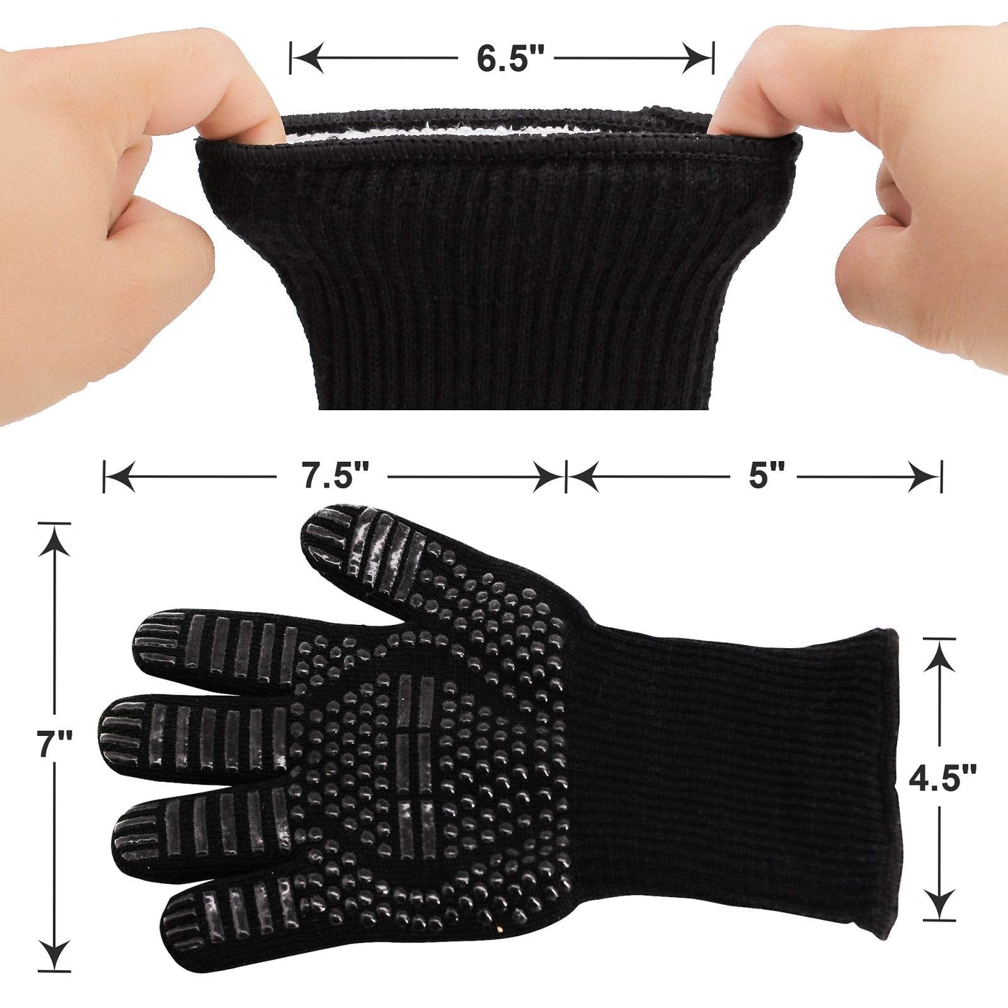 CADARA Charcoal Chimney Starter Set Charcoal Chimney Lighter Can A 1472℉ Heat Resistant Grill Glove Portable BBQ Fan Air Blower Outdoor Cooking Charcoal Barbecue Holder Accessories