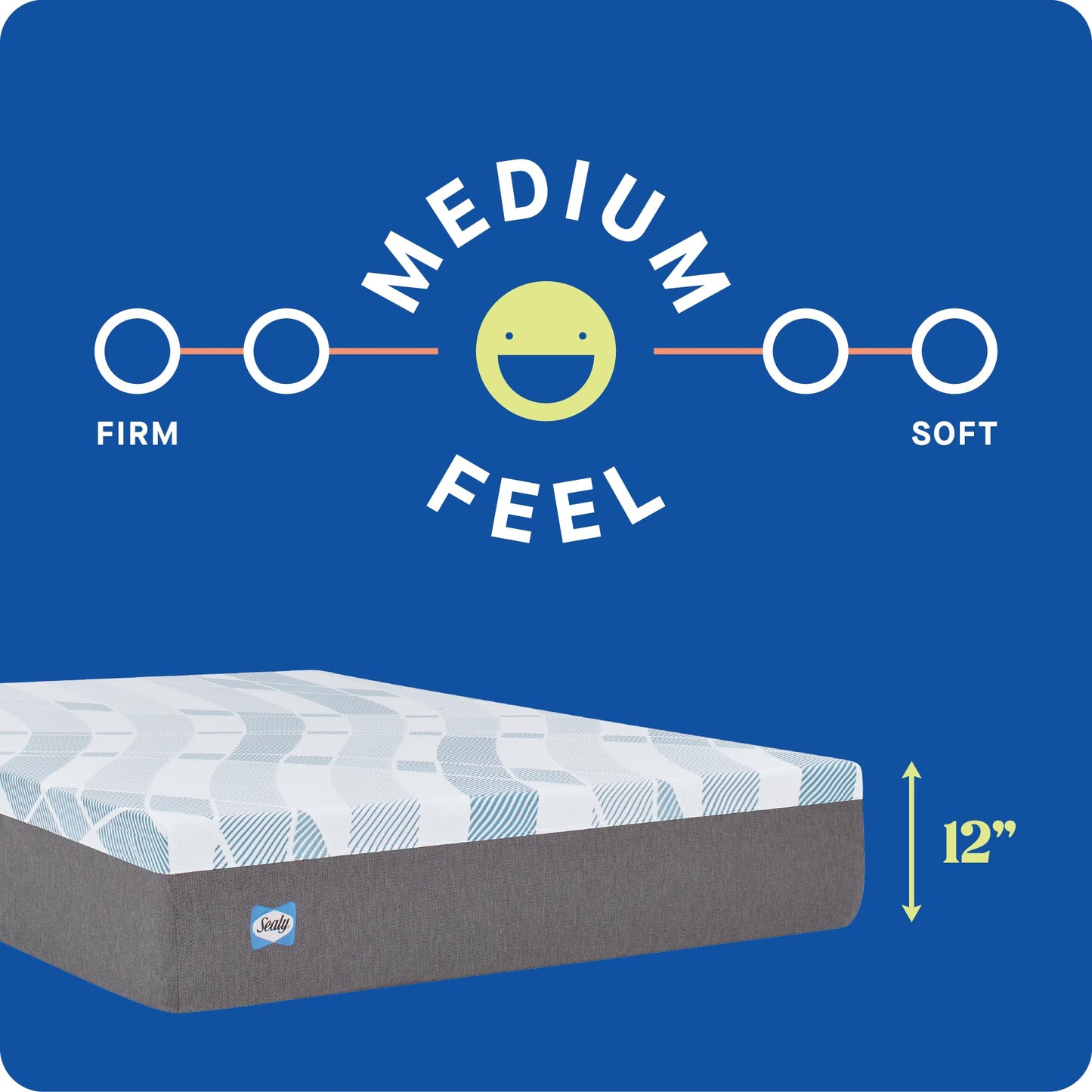 Sealy Dreamlife 12” Hybrid Mattress-in-a-Box, King, SealyComfort Gel Memory Foam, SealyResponsive Encased Coils, Surface-Guard Technology