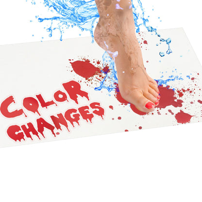Bloody Bath Mat, The Official and Authentic Mat That Turns Red When Wet, Footprints Disappear Like Magic, Great Novelty Prank Gift