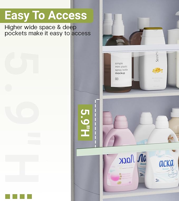 AOODA 2 Pack Over the Door Organizer, Large Capacity Closet Door Hanging