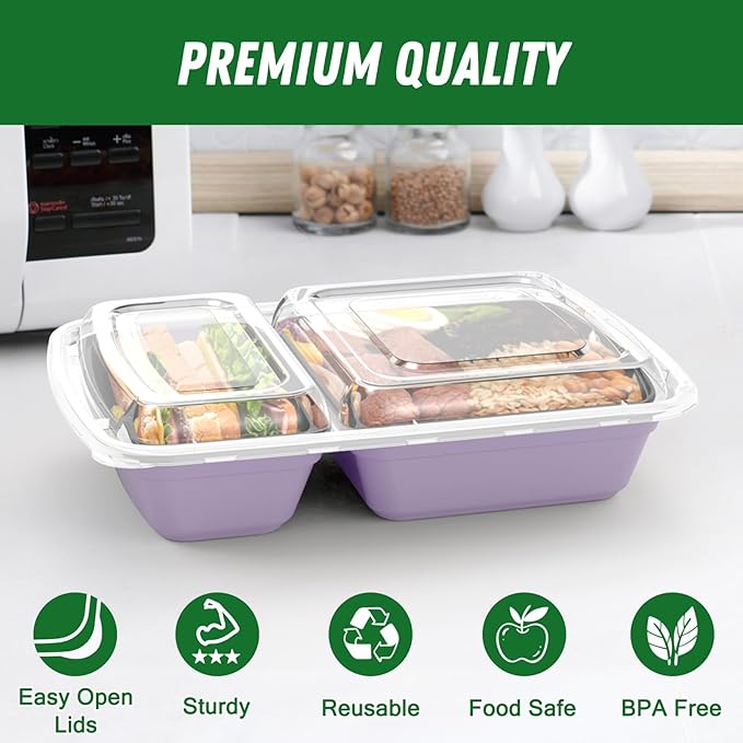 50 Pack 28 oz Meal Prep Containers Reusable