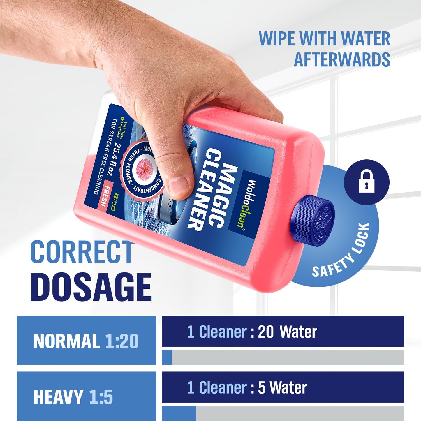 Floor Cleaner for robot vacuum with mop 750ml - ceramic, porcelain and stoneware tiles for 30-50 cleaning cycles
