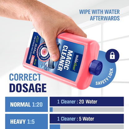 Floor Cleaner for robot vacuum with mop 750ml - ceramic, porcelain and stoneware tiles for 30-50 cleaning cycles