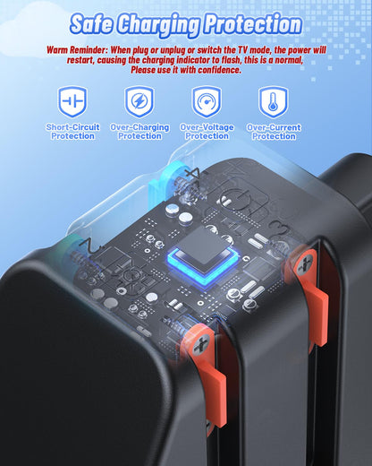 FASTSNAIL [Switch 1/2 Compatible] Controller Charging Dock for Nintendo Switch 2/1 for Joycon 2, 10 in 1 Fast Controller Charger Station Stand for Pro Controller 2/1 with 11 RGB Modes, LED Indicator