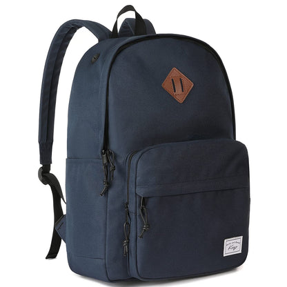Kasgo School Backpack, 15.6 Inch Classic Lightweight Water-Resistant Rucksack Backpack for Men Women Teens Girls Boys Kids to School, College, Travel, Work, Sapphire Blue