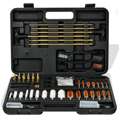 XKV Universal Gun Cleaning Kit for Pistol,Shotgun,Rifle,Airgun,Revolver and Gun Accessories,for Hunting and Shooting,Cleaning Kit with Portable Case,Brushes,Jags and Adapters - Gifts for Men