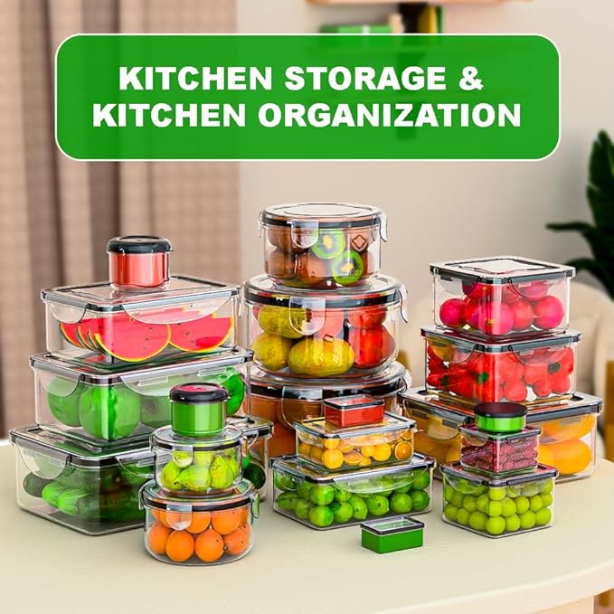54 Pcs Food Storage Containers