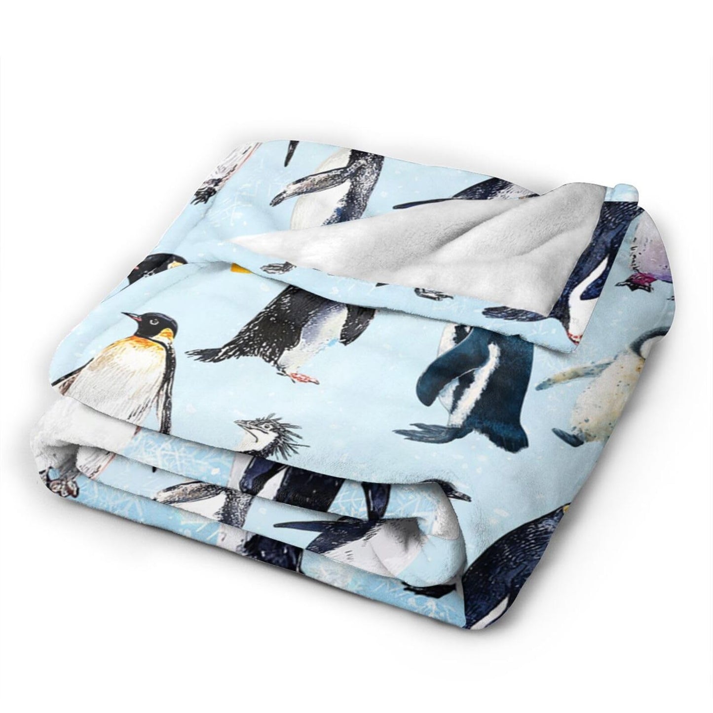 Baegopa Penguin Blanket Gifts for Girls Boys Penguins Throw Blankets Cozy Plush Fleece Flannel Fuzzy for Women Men Decor 50"X40"