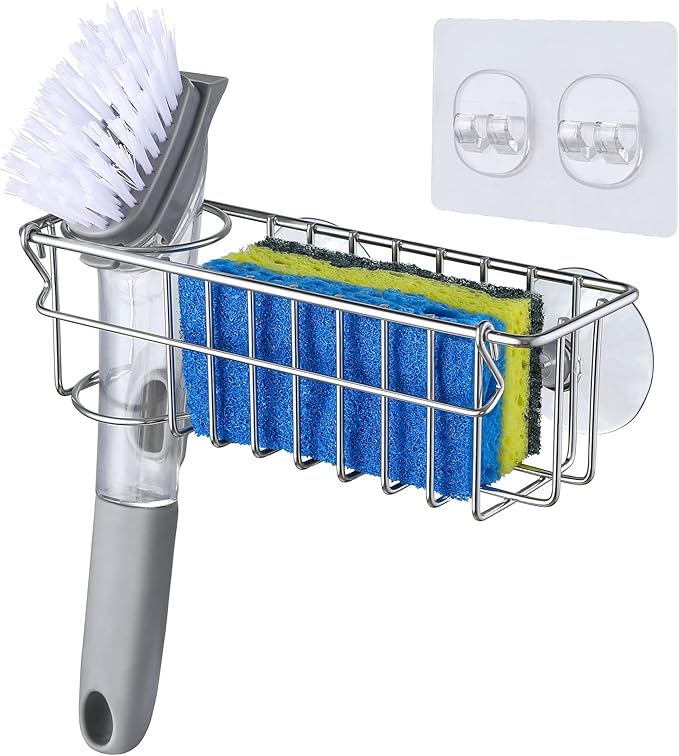 3-In-1 Sponge Holder for Kitchen Sink