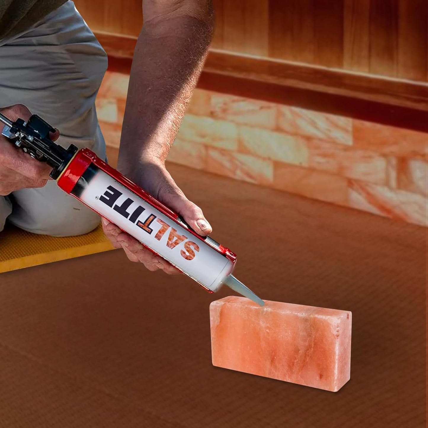 Himalayan Transparent Salt Glue for Salt Bricks and Tiles, Strong Adhesive for Building Pink Salt Walls