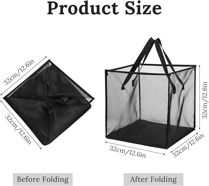6 Pack Popup Laundry Hamper Collapsible Mesh Laundry Baskets