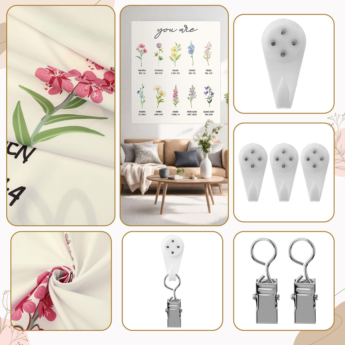 Sadnyy 7 Pcs Christian Easter Gifts Set for Women God Says You Are Faith Bible Religious Gifts Spiritual Inspirational Christmas Birthday Present for Women Friendship Faith Mom Sister Girl Coworker