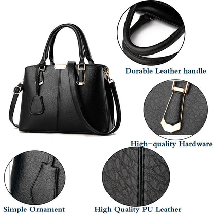 FiveloveTwo Womens Satchel Handbag Tote Purse Top Handle Shoulder Bags and Purse skyblue